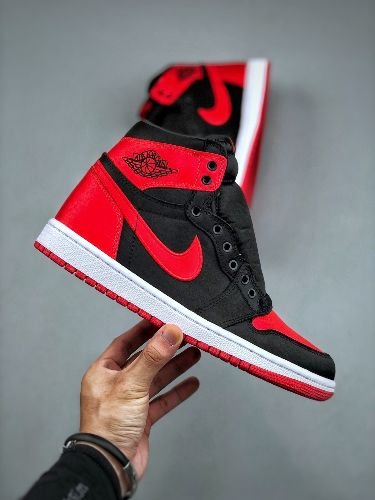 Nike Air Jordan Retro 1 Satin Bred (UA Quality)