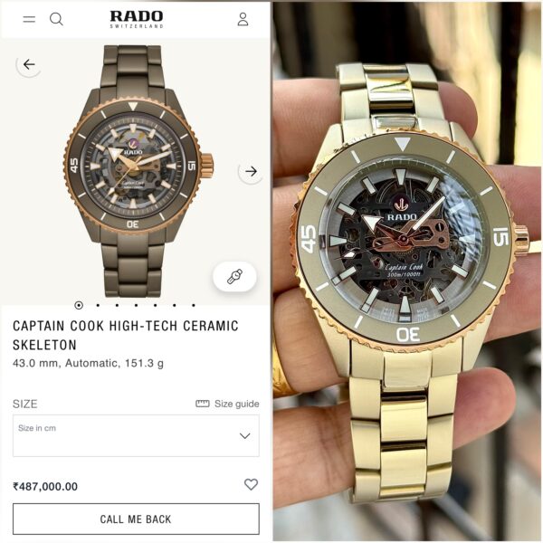 Rado Captain Cook Skeleton