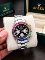 Rolex rainbow silver