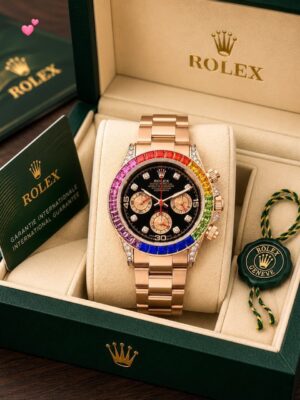 Rolex rainbow rose gold