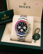 Rolex rainbow silver