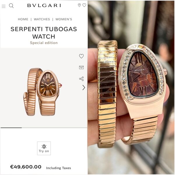 Bvlgari serpenti tubogas