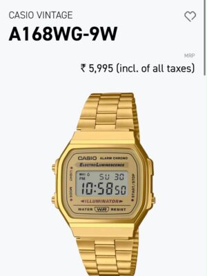 Casio vintage golden