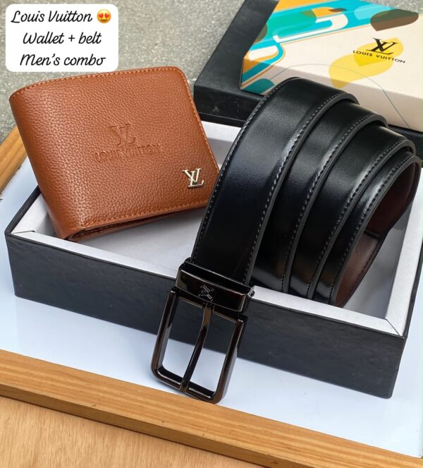 LV Wallet + Belt Combo