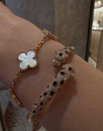 Cartier studded panther bracelet