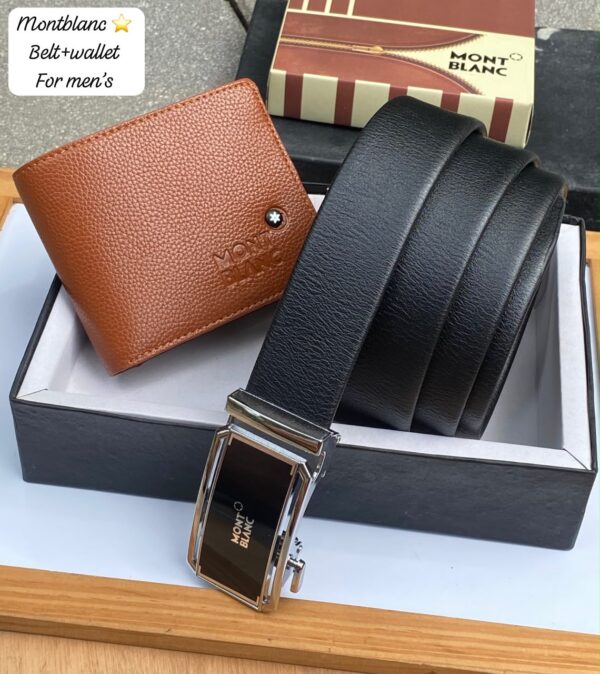 Montblanc Wallet + Belt combo