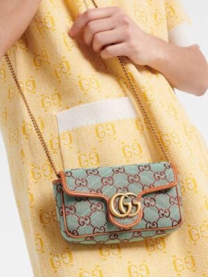 Gucci GG marmount super mini sling bag
