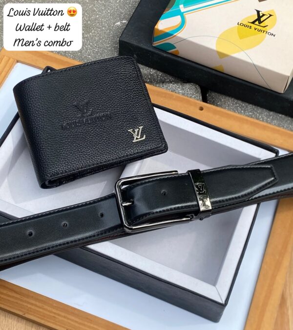 LV Wallet + Belt Combo