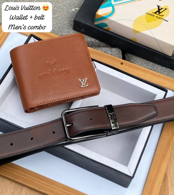 LV Wallet + Belt Combo
