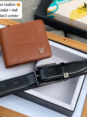 LV Wallet + Belt Combo