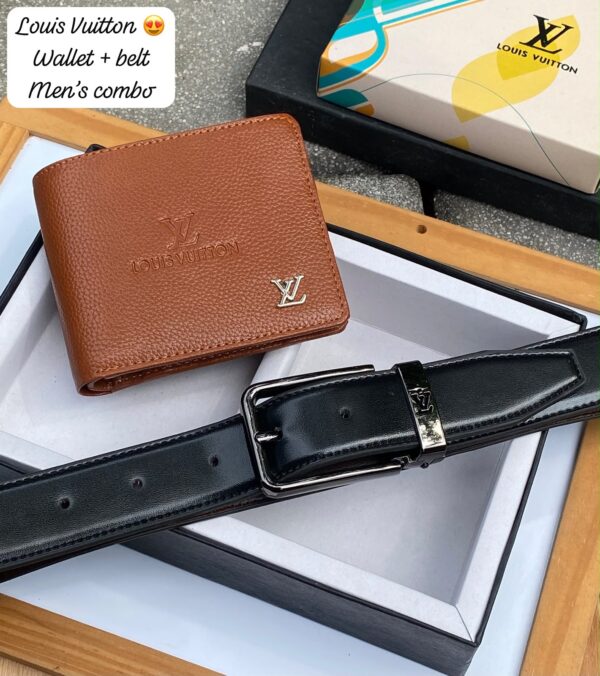 LV Wallet + Belt Combo