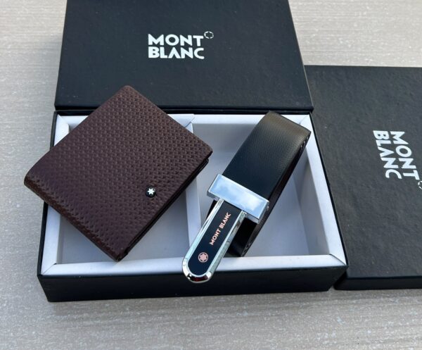 Montblanc Wallet + Belt Combo