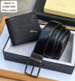 Jaguar wallet + belt combo