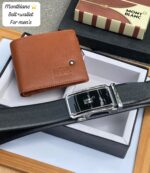 Montblanc Wallet + Belt combo