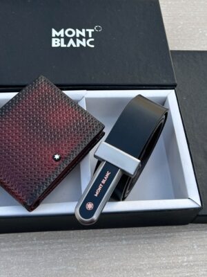 Montblanc Wallet + Belt Combo