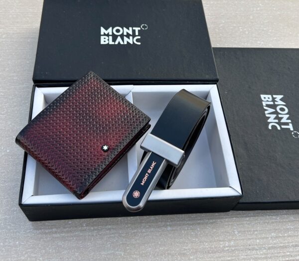 Montblanc Wallet + Belt Combo