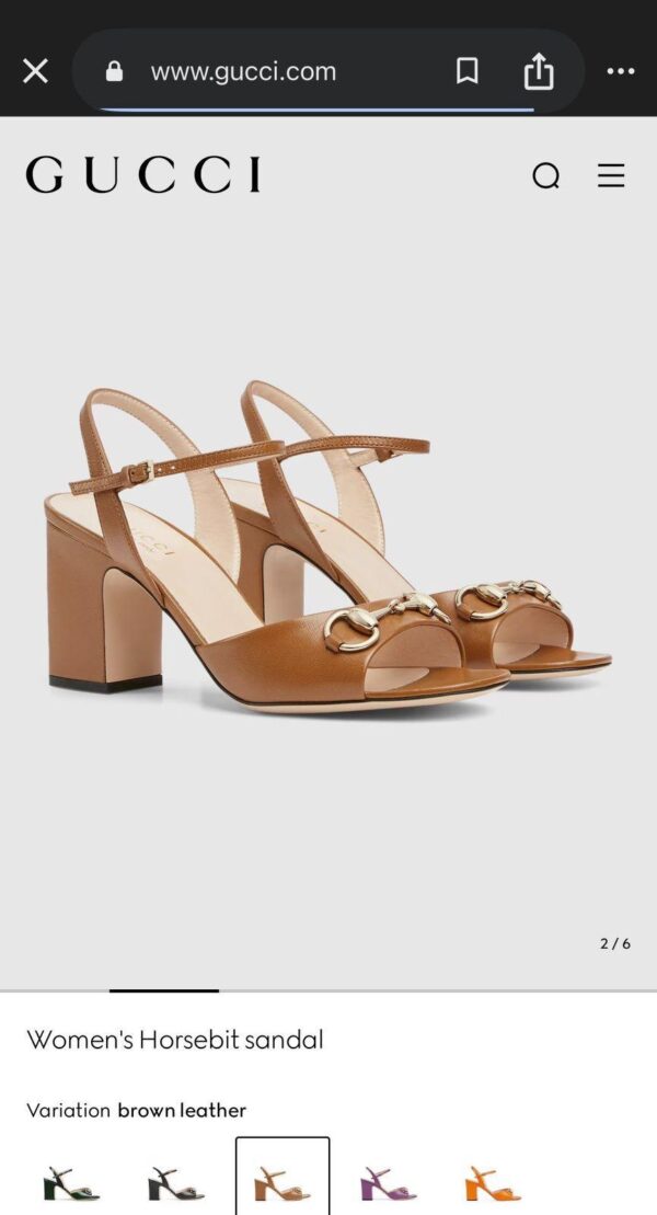 Gucci horsebeat sandal
