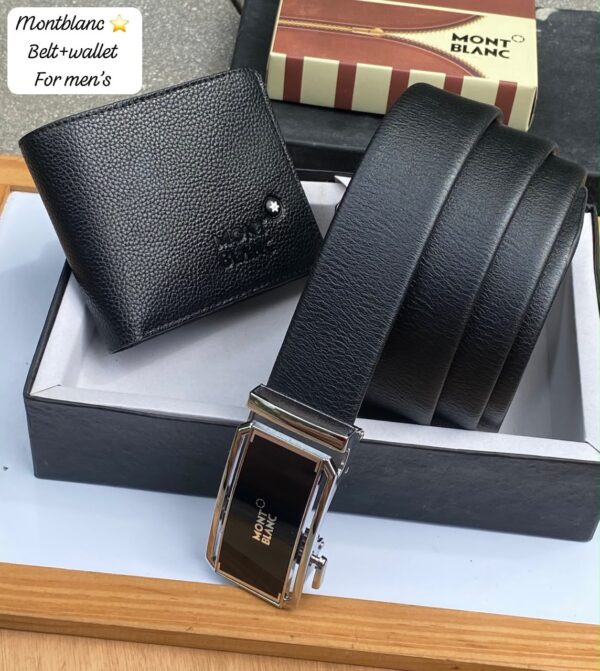 Montblanc Wallet + Belt combo