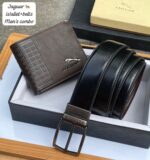 Jaguar wallet + belt combo
