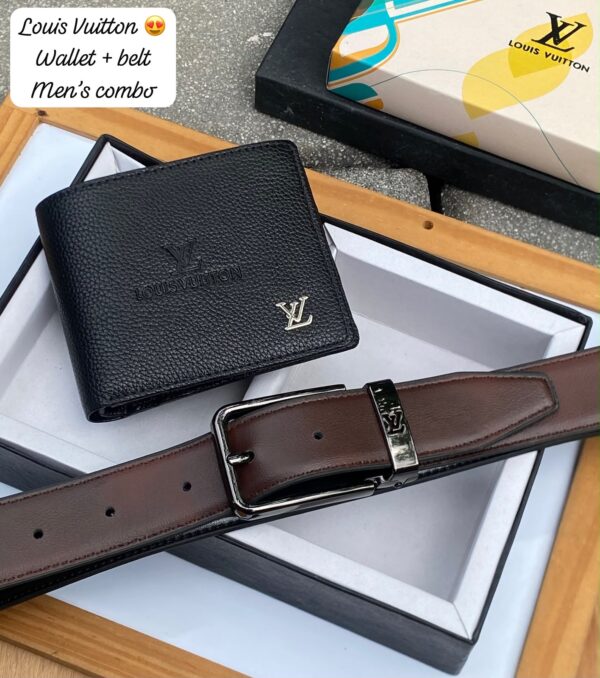 LV Wallet + Belt Combo