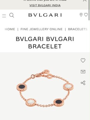 Bvlgari mother pearl bracelet