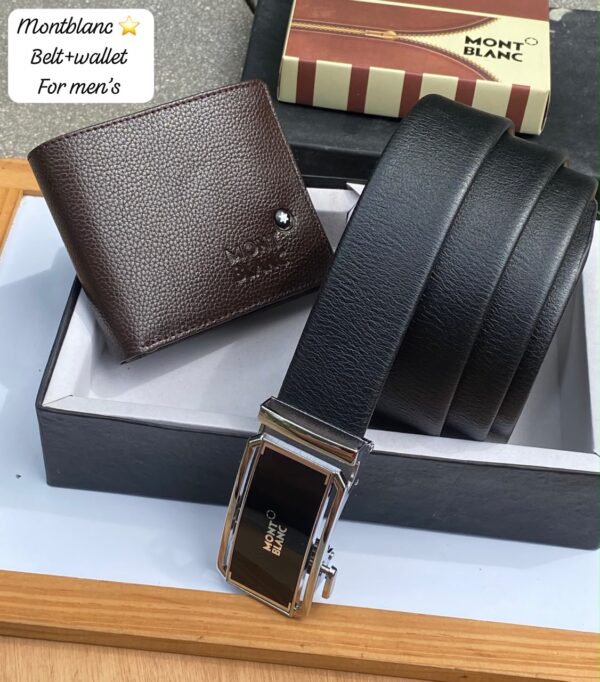 Montblanc Wallet + Belt combo