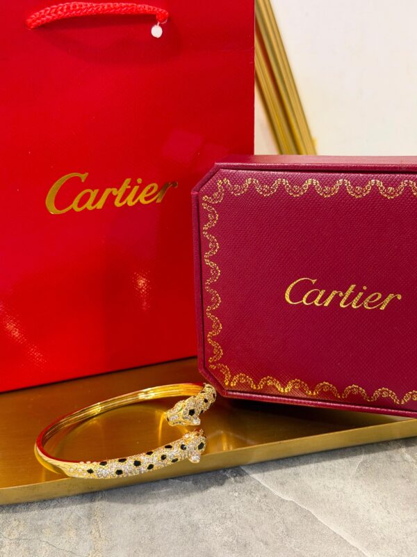 Cartier studded panther bracelet