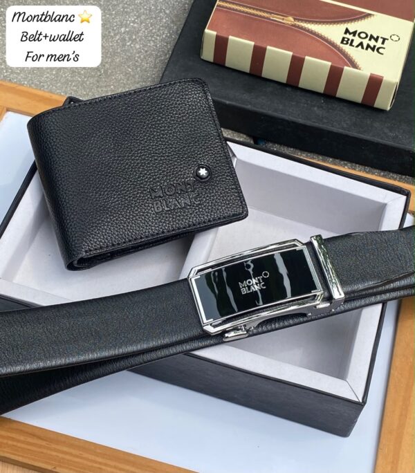 Montblanc Wallet + Belt combo