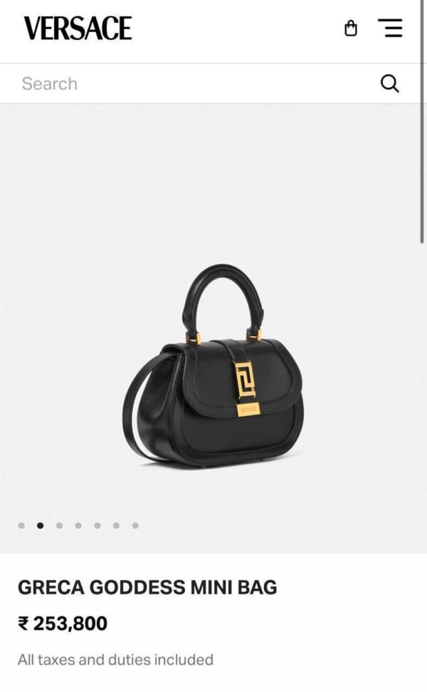 Versace greca mini goddess