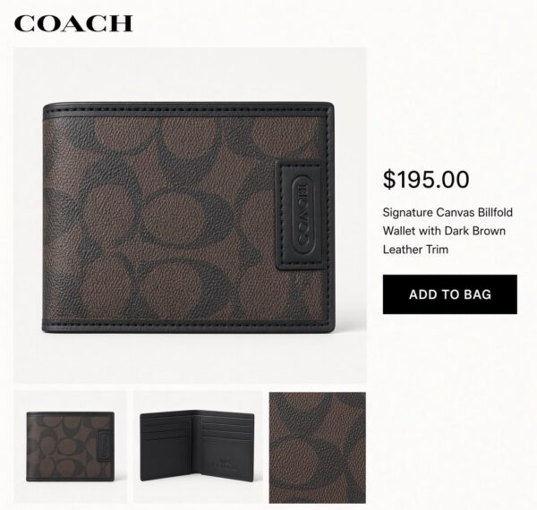Coach wallet